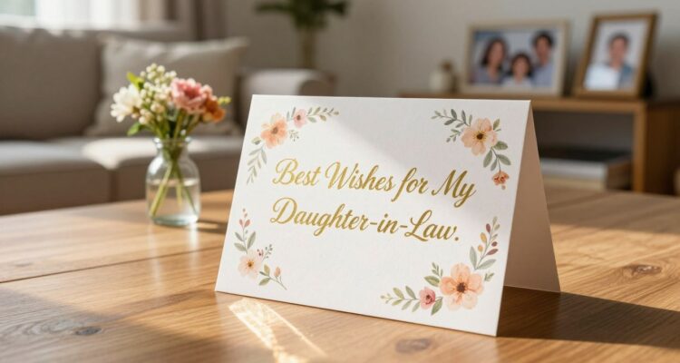 Życzenia dla synowej